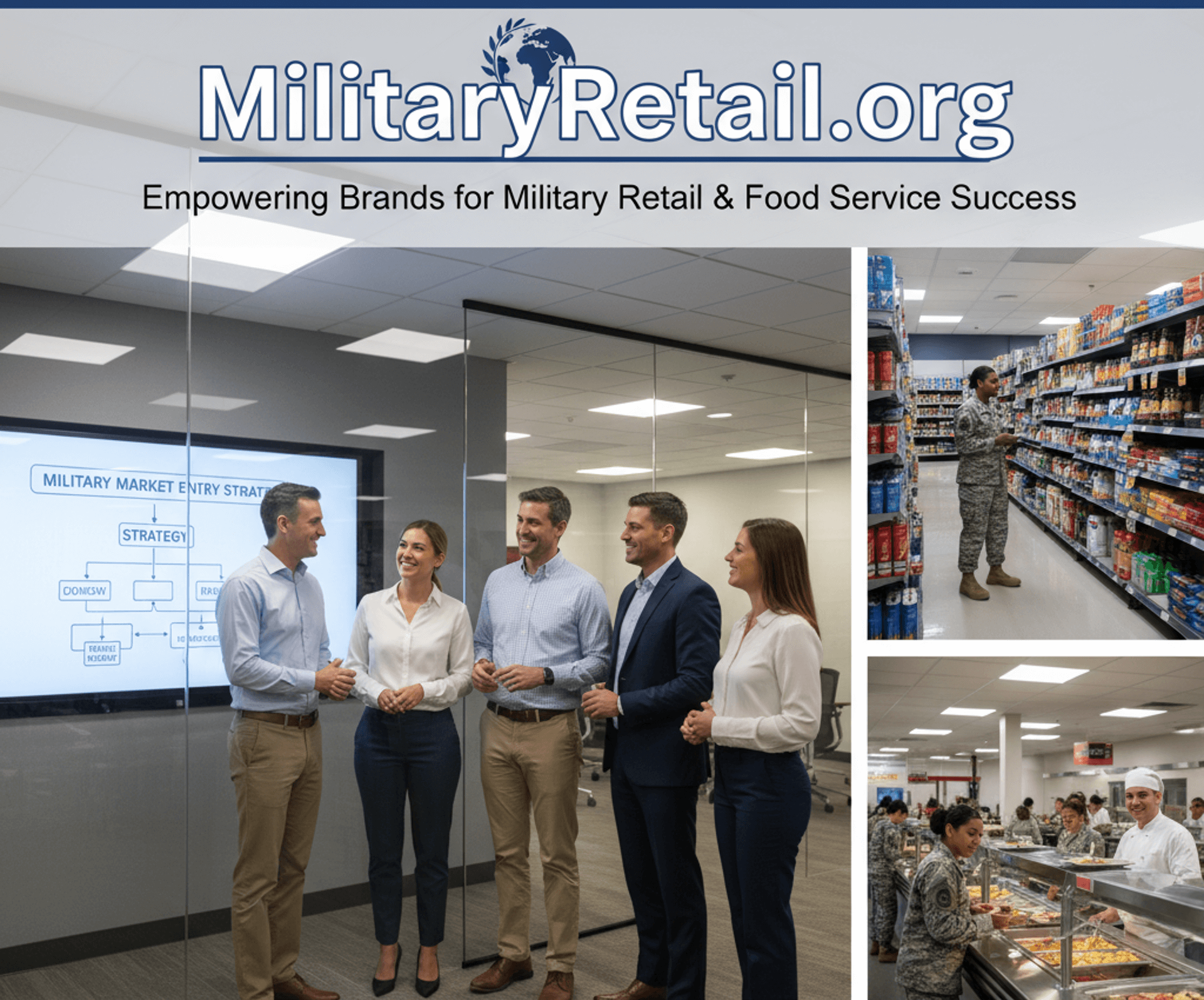 Military Retail Hero Scene